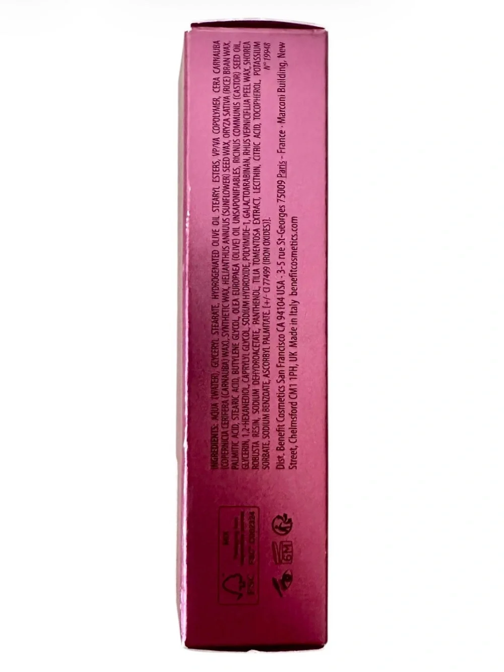 Benefit Bounce Bad Gal Mascara - Metallic Magenta Tube New in Box 4g